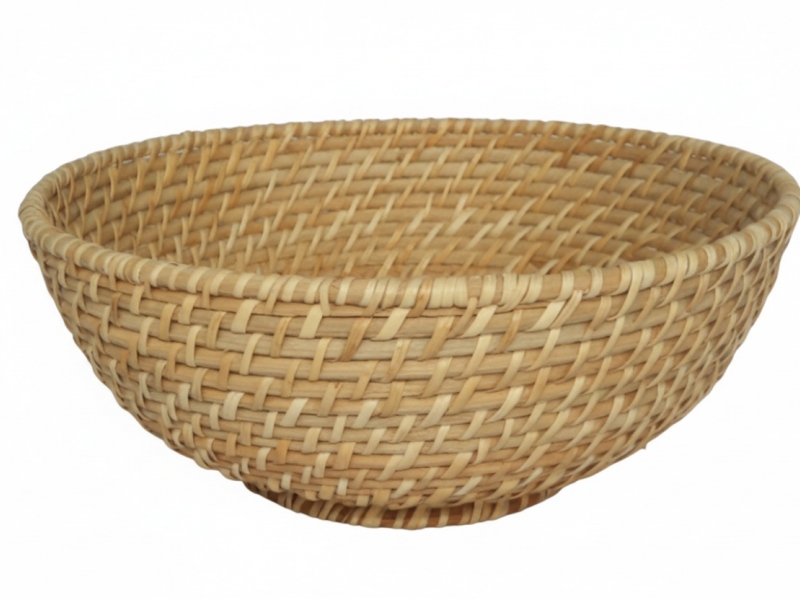 Vietnam rattan bowl with feet